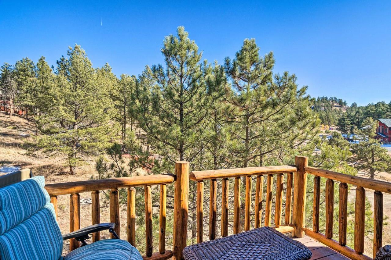 Classic Colorado Log Home With Mountain Views! Florissant Exterior photo
